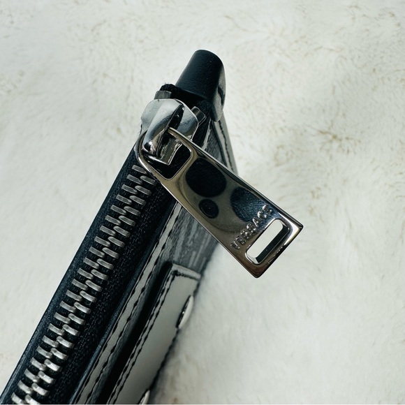 Versace La Greca Pouch Signature Logo Modular Rectangular 5.75”x4.5” - Picture 8 of 11